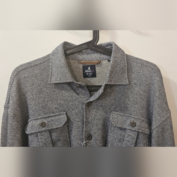 Johnnie O Carl Stretch Flannel Lodge Shirt Men's Size Medium - Picture 5 of 13